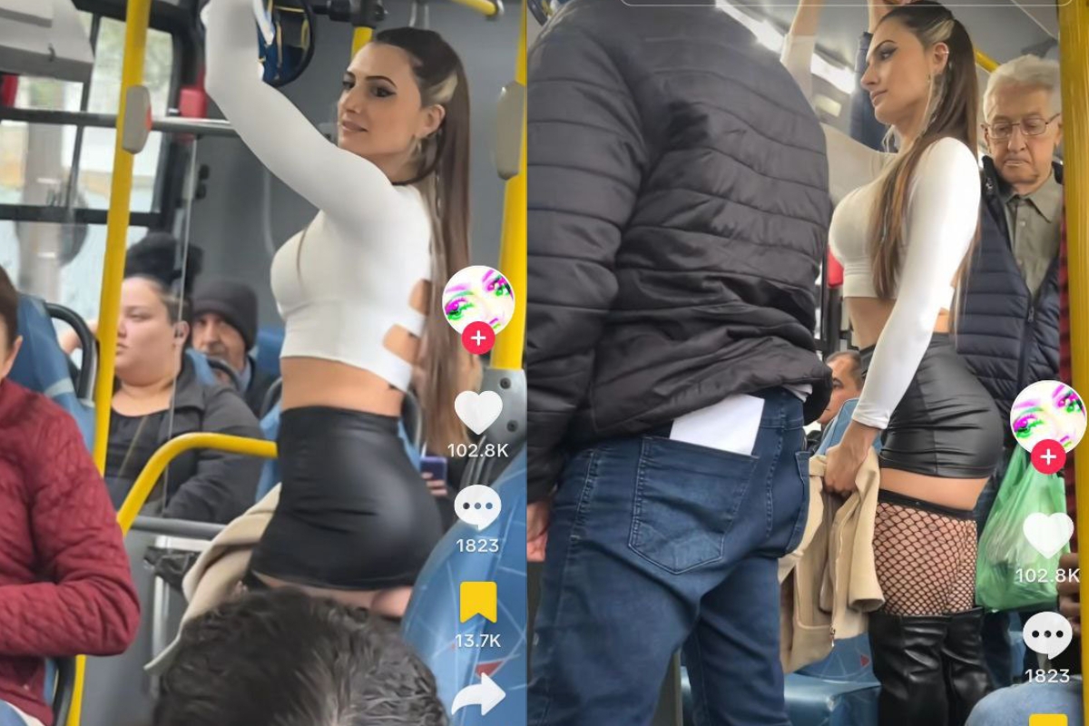 Modelo Hace Viaje En Transporte P Blico Y Cautiva A Los Pasajeros