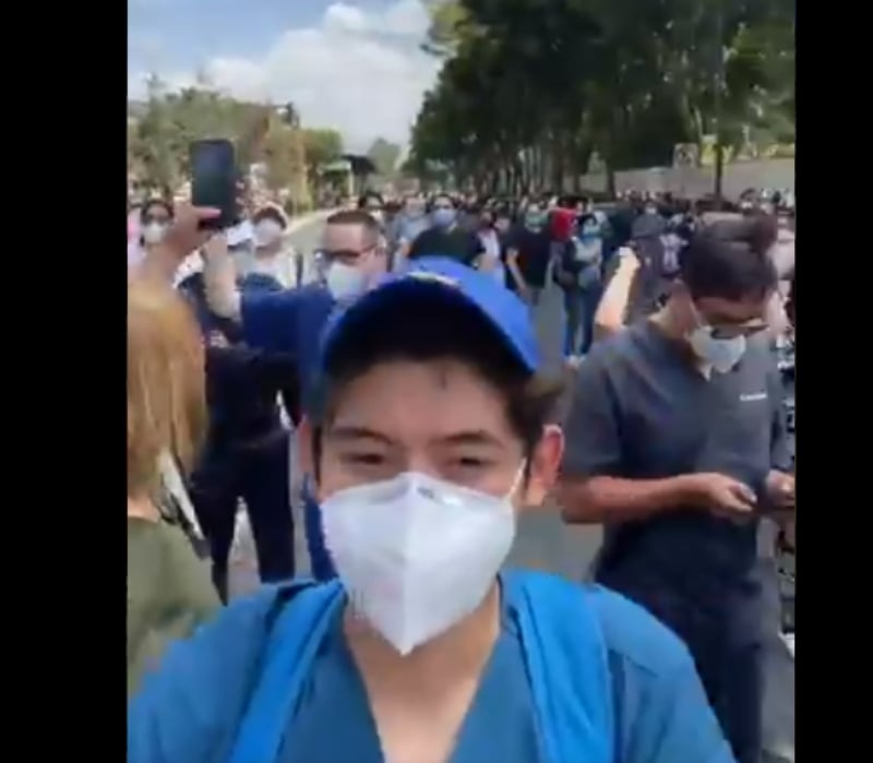'¡Queremos vacunas!', era la consigna '¡Queremos vacunas!', era la consigna