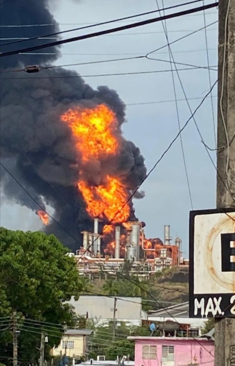 El incendio alertó a los pobladores El incendio alertó a los pobladores