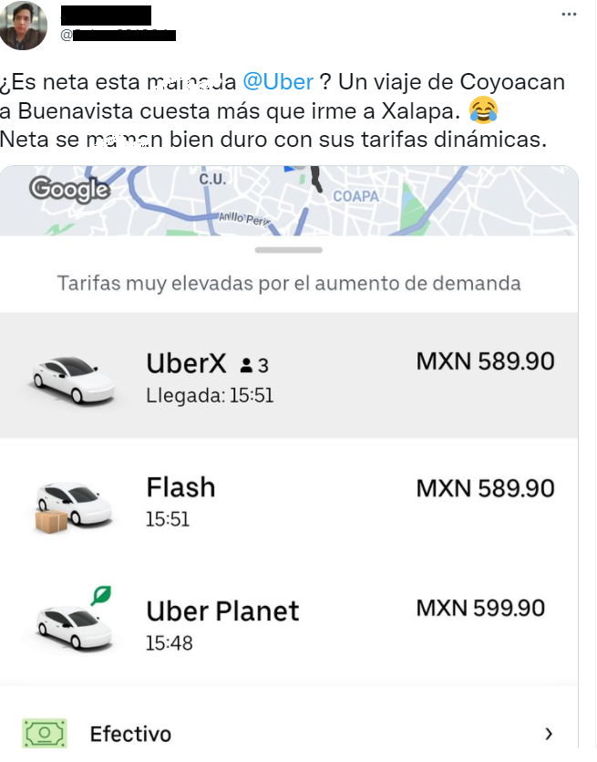 Usuarios De Uber Y Didi Se Quejan De Las Altas Tarifas En Viajes Cortos ...