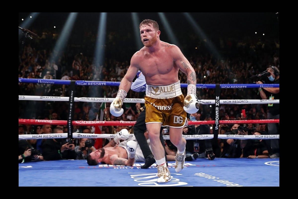 Canelo Álvarez Noquea A Caleb Plant Y Conquista Los Cuatro Títulos De Su División Quinto Poder 5319