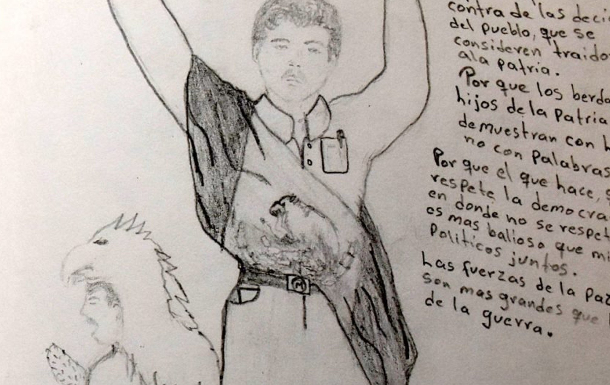 Estos son los dibujos que Aburto hizo meses antes de asesinar a Colosio |  Quinto Poder