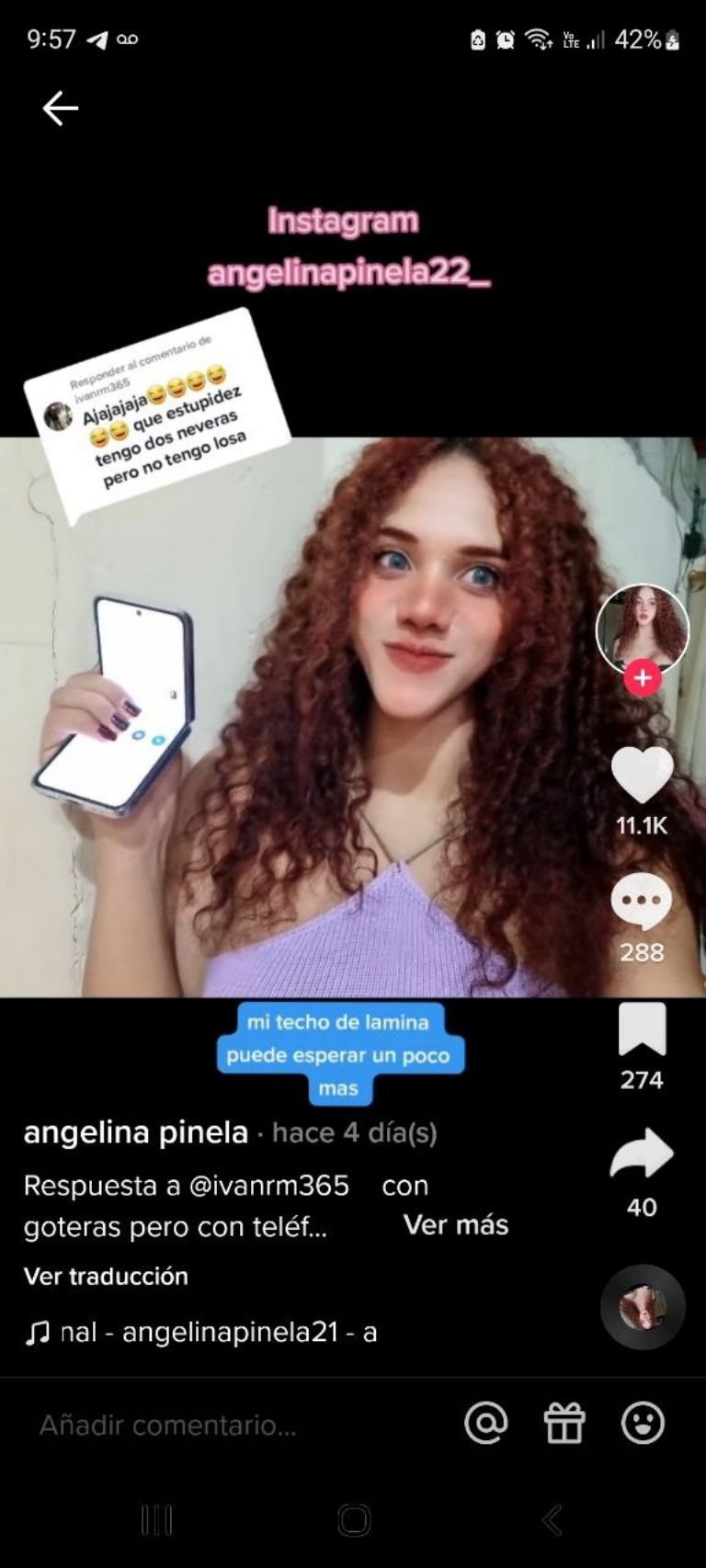 Tiktoker se vuelve viral por respuesta a críticas a su casa: No tengo losa  pero sí el Samsung Flip 4 | Quinto Poder