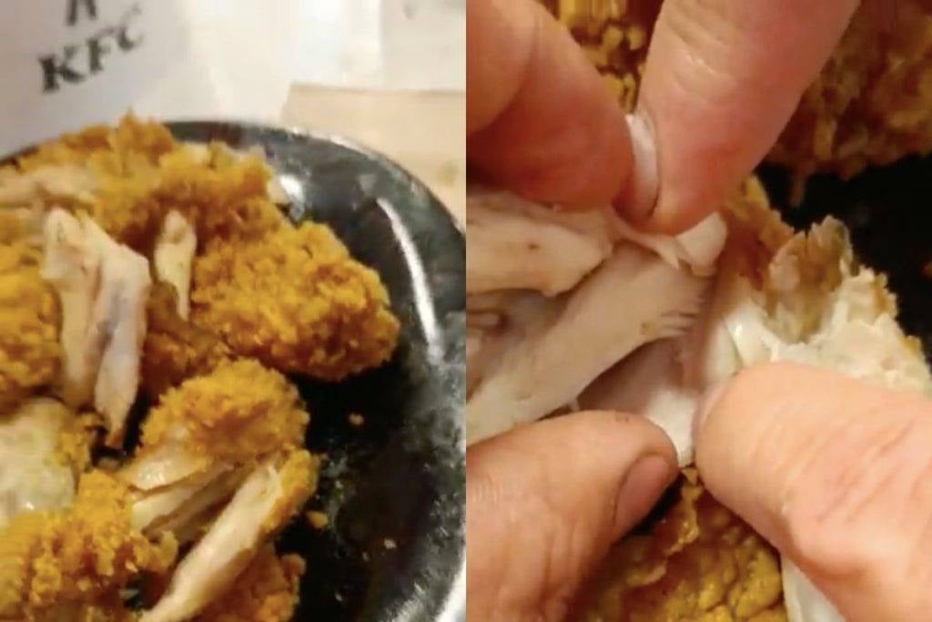 VIDEO| Familia denuncia hallazgo de larvas vivas en pollo de KFC | Quinto  Poder