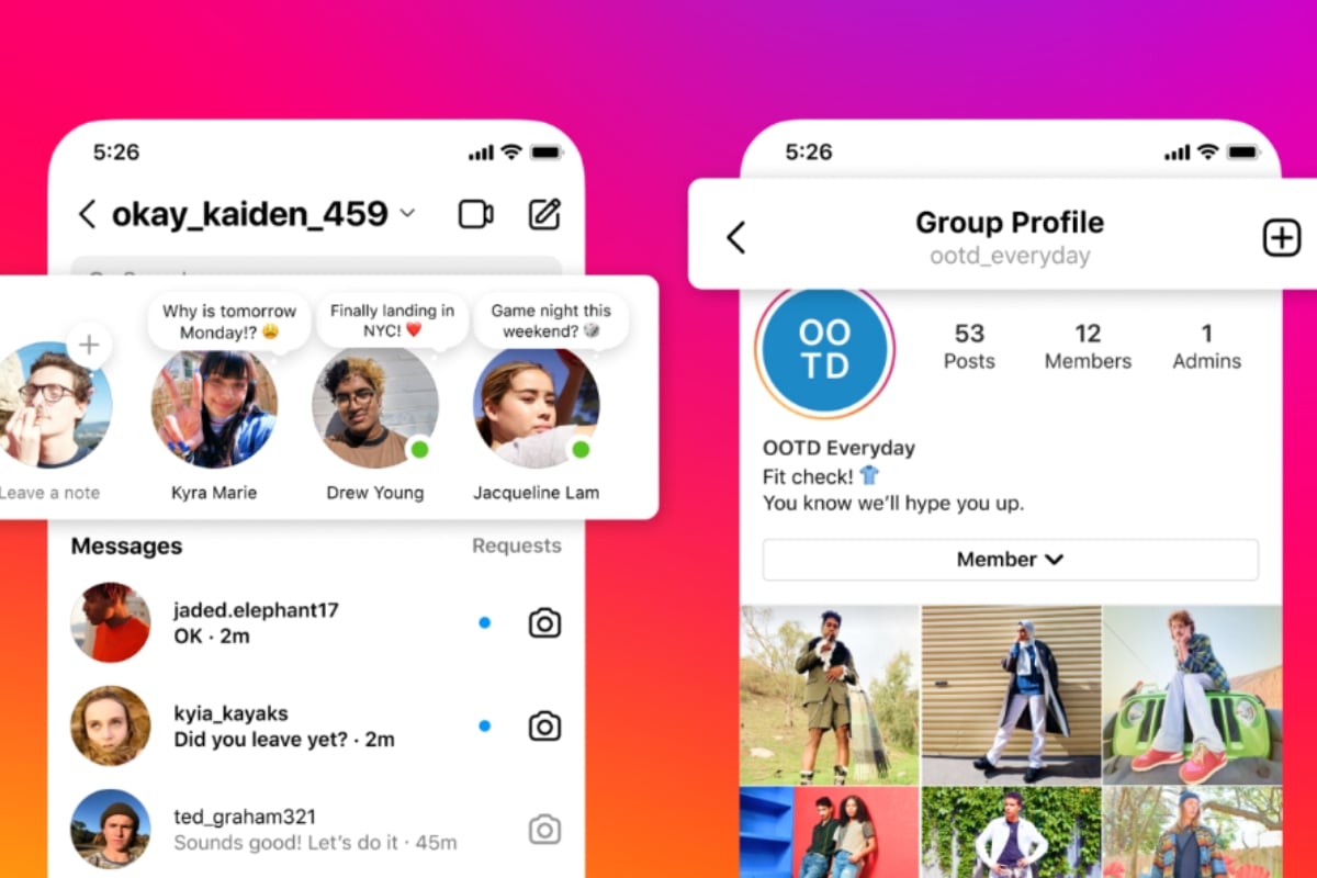Notas en Instagram: Esta es la nueva función para enviar mensajes de la app