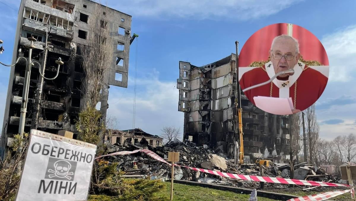 A inicio del jueves y viernes santos, el Papa dice que la guerra representa un ultraje a Dios