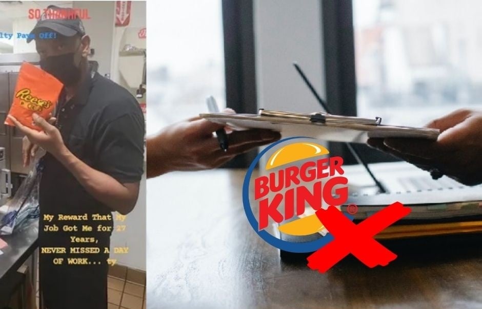 empleado premiado con dulces tras 27 años en burger king recibe