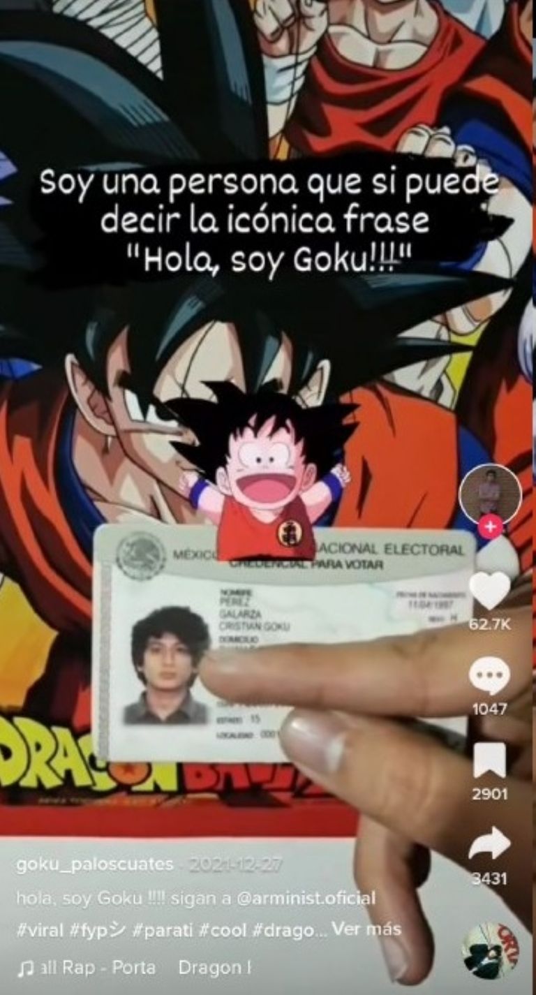 Joven Demuestra Con Su Ine Que Se Llama Goku Perez Y Se Hace Viral Quinto Poder