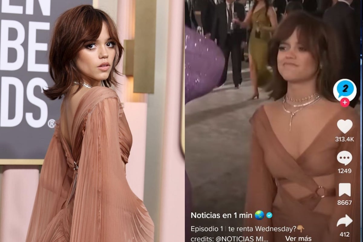 Jenna Ortega se niega a realizar baile de Merlina en los Globos de Oro 2023