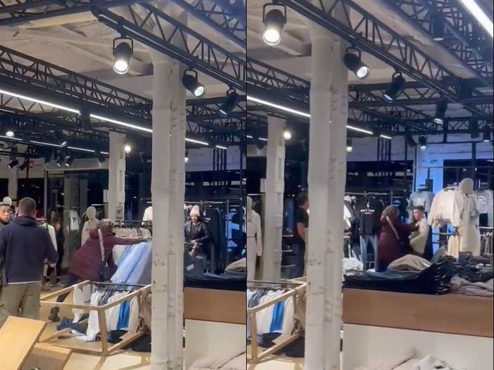 VIDEO: Mujer pierde los estribos y destruye tienda de ropa