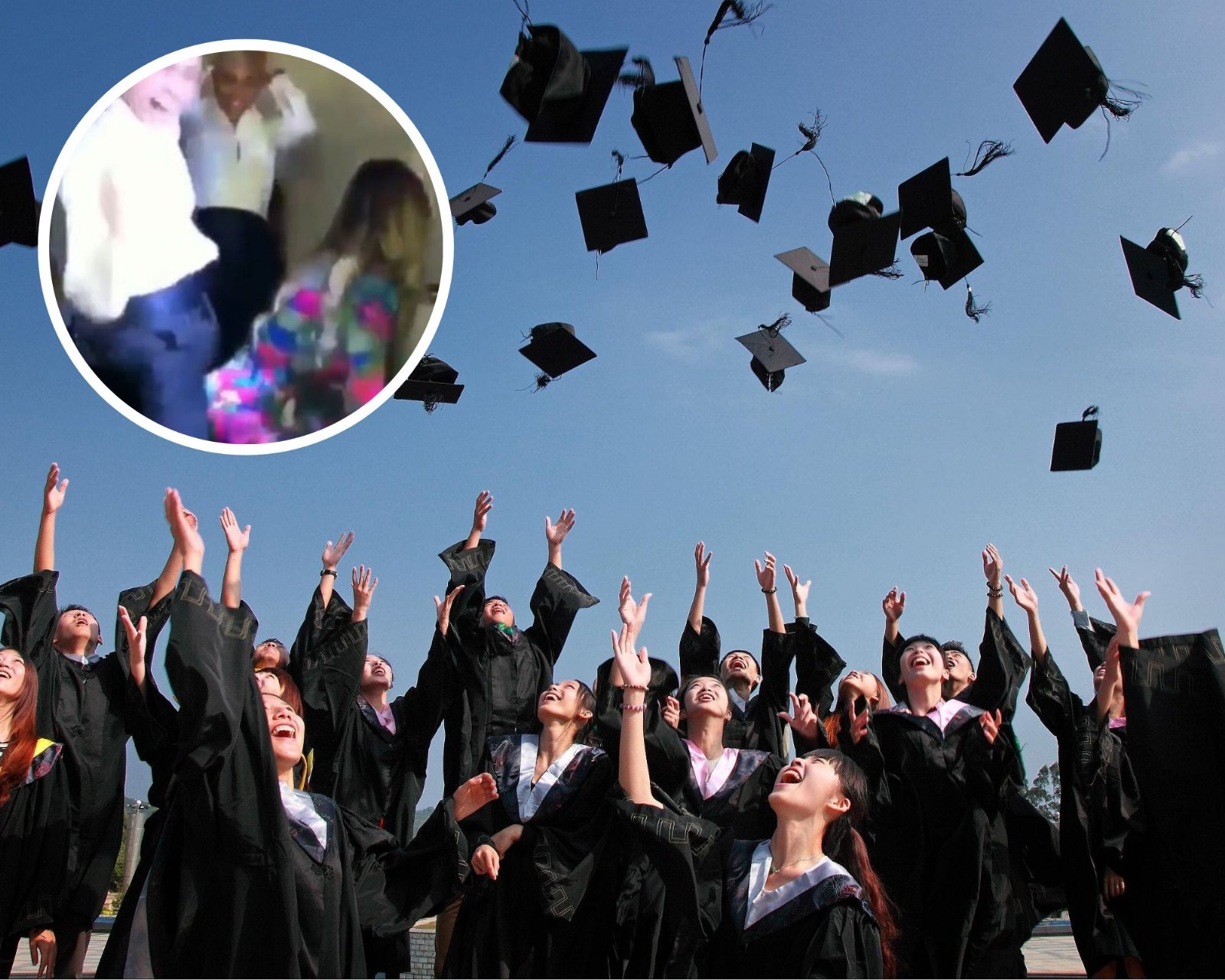 Tras graduación escolar, mujer acapara miradas por acudir a fiesta y perrear con alumnos