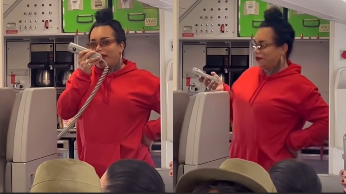 Paolita Suarez de 'Las Perdidas' se convierte en la azafata estrella de Viva Aerobus