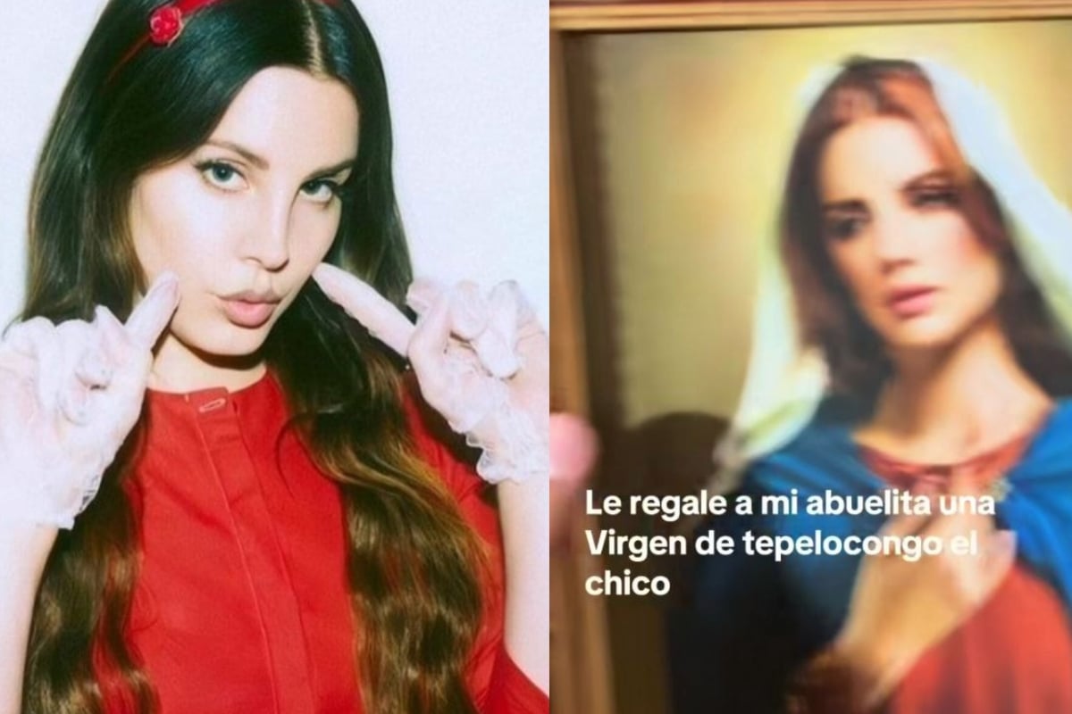 Abuela recibe imagen de la Virgen con el rostro de Lana del Rey y ...