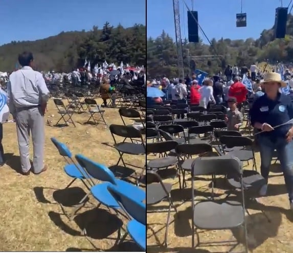 Acusan al PAN de hacer Photoshop en toma de protesta de Alejandra del Moral