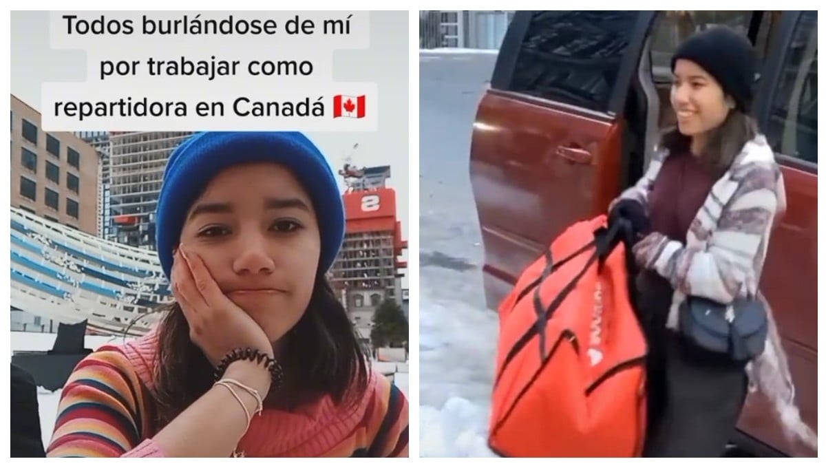 Mexican delivery woman brags about her salary in Canada: She got her two weeks in two days