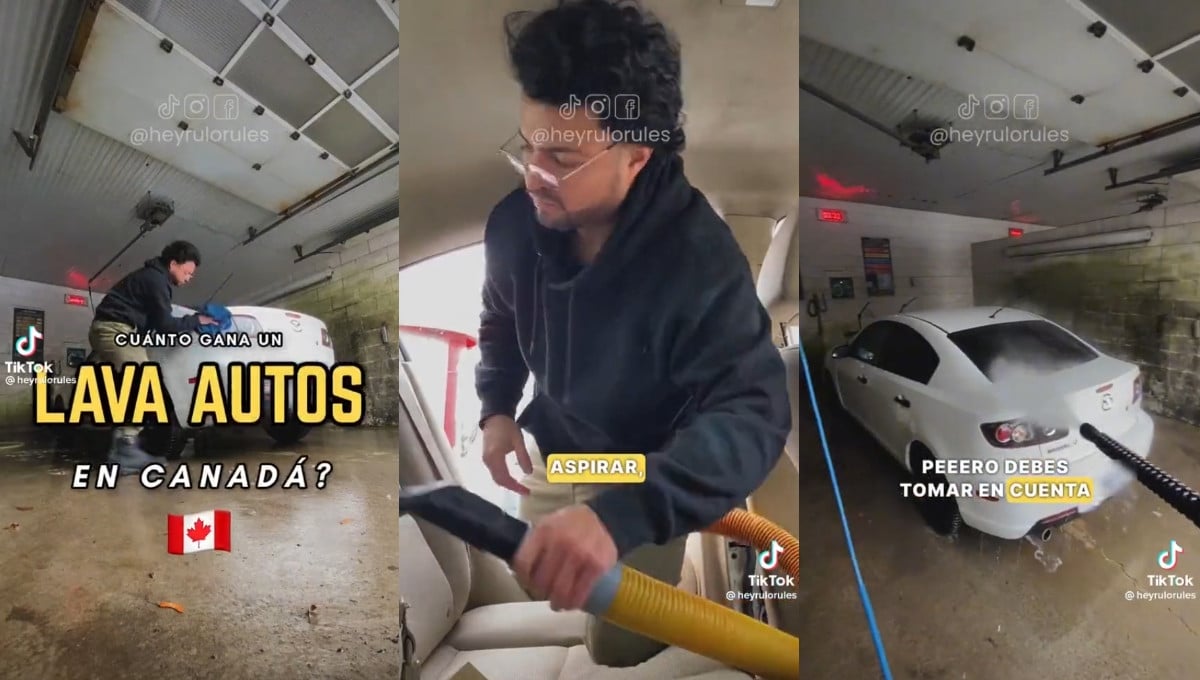 Mexicano revela cuánto gana en Canadá lavando autos