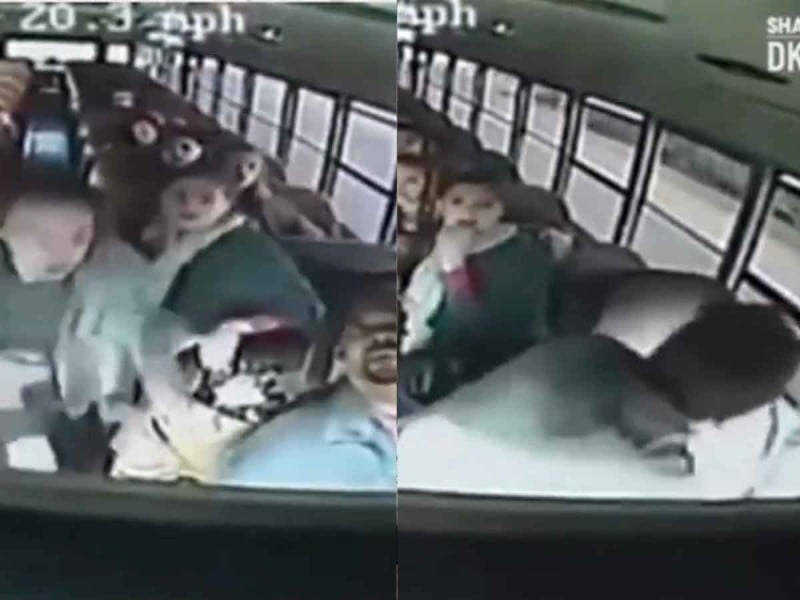 Chofer de autobús escolar se infarta y niño salva a sus compañeros de morir