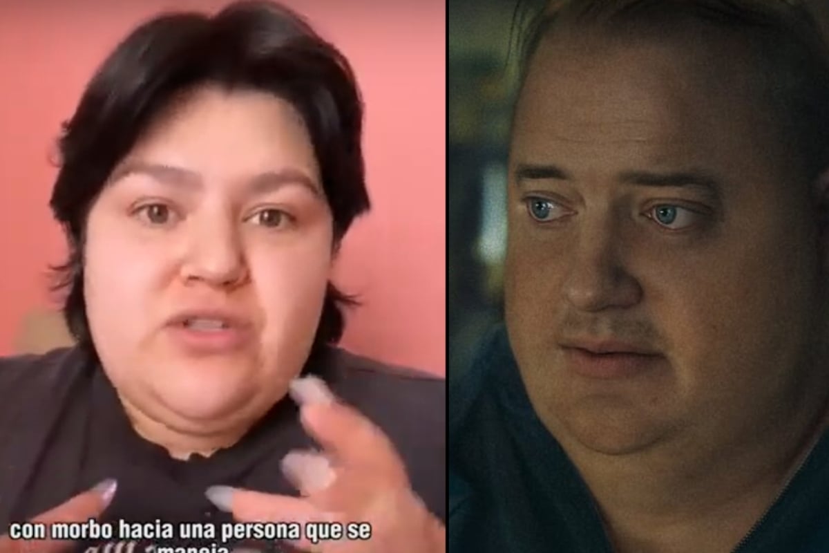 Influencer califica a The Whale como una película gordofóbica y recomienda no verla