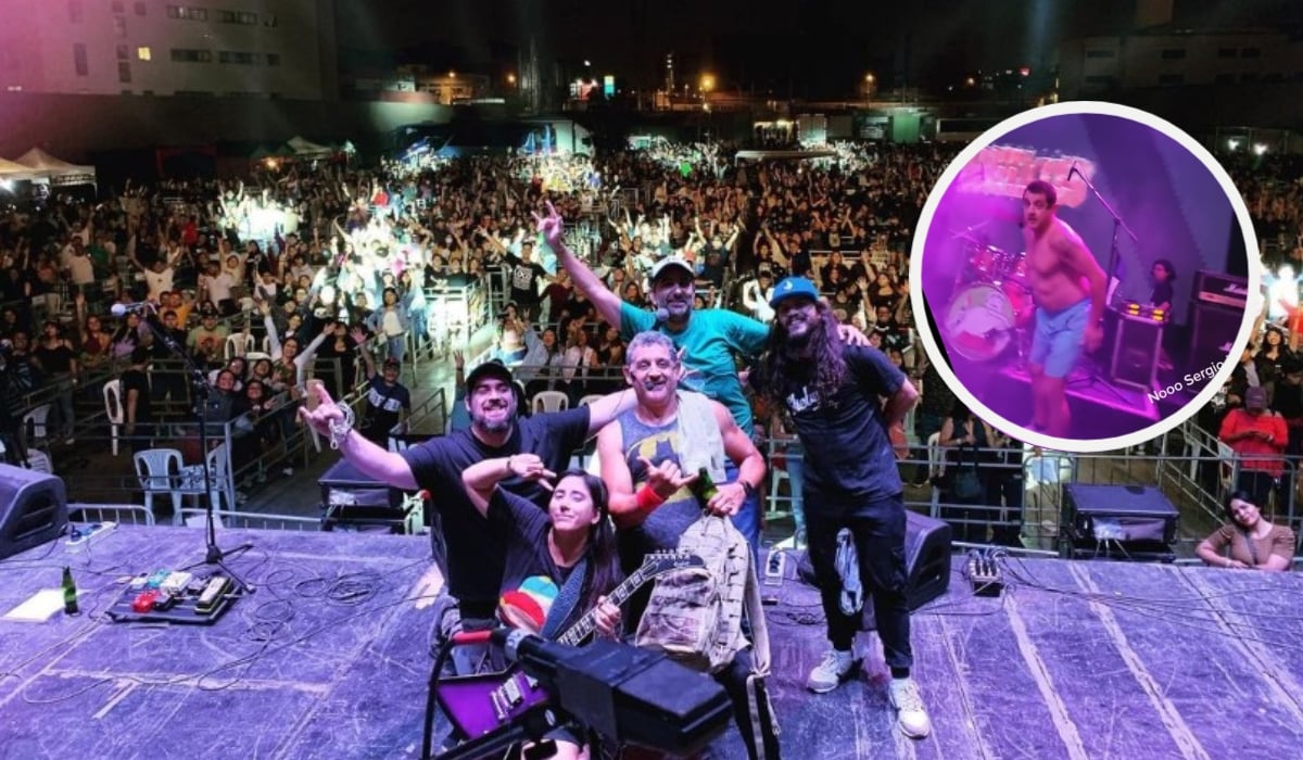 Cantante se avienta al público en un concierto y nadie lo agarra