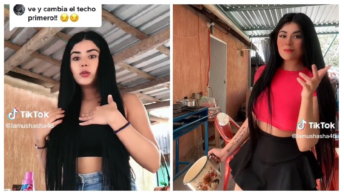Tiktoker responde a críticas por tener techo de lámina y usar ropa de tianguis