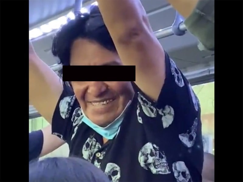 Joven exhibe a presunto acosador en transporte público; agredió a 5 mujeres