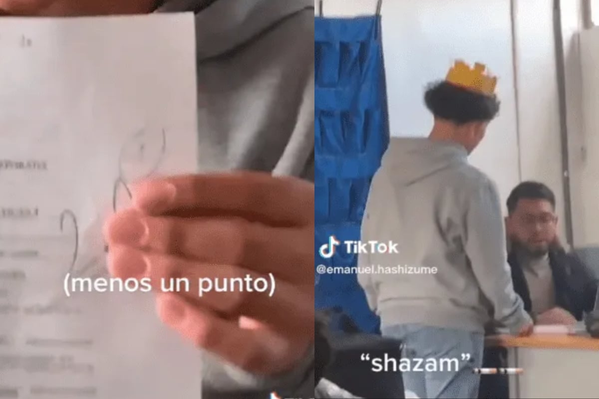 Alumno grita Shazam a maestro para subir su calificación y lo reprueban