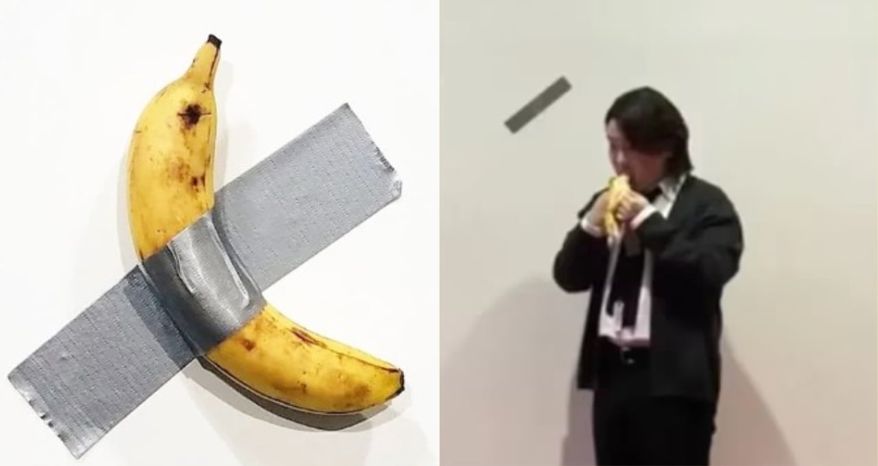 Joven se come obra de arte valuada en 2 millones de pesos porque no