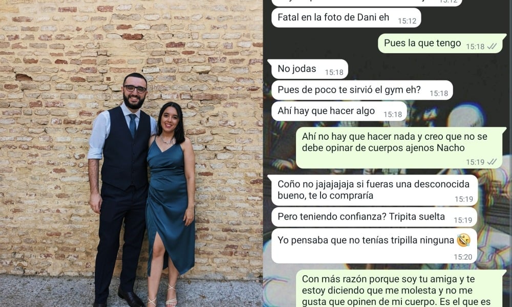 Mujer expone a amigo que la criticó por su físico; redes explotan contra él