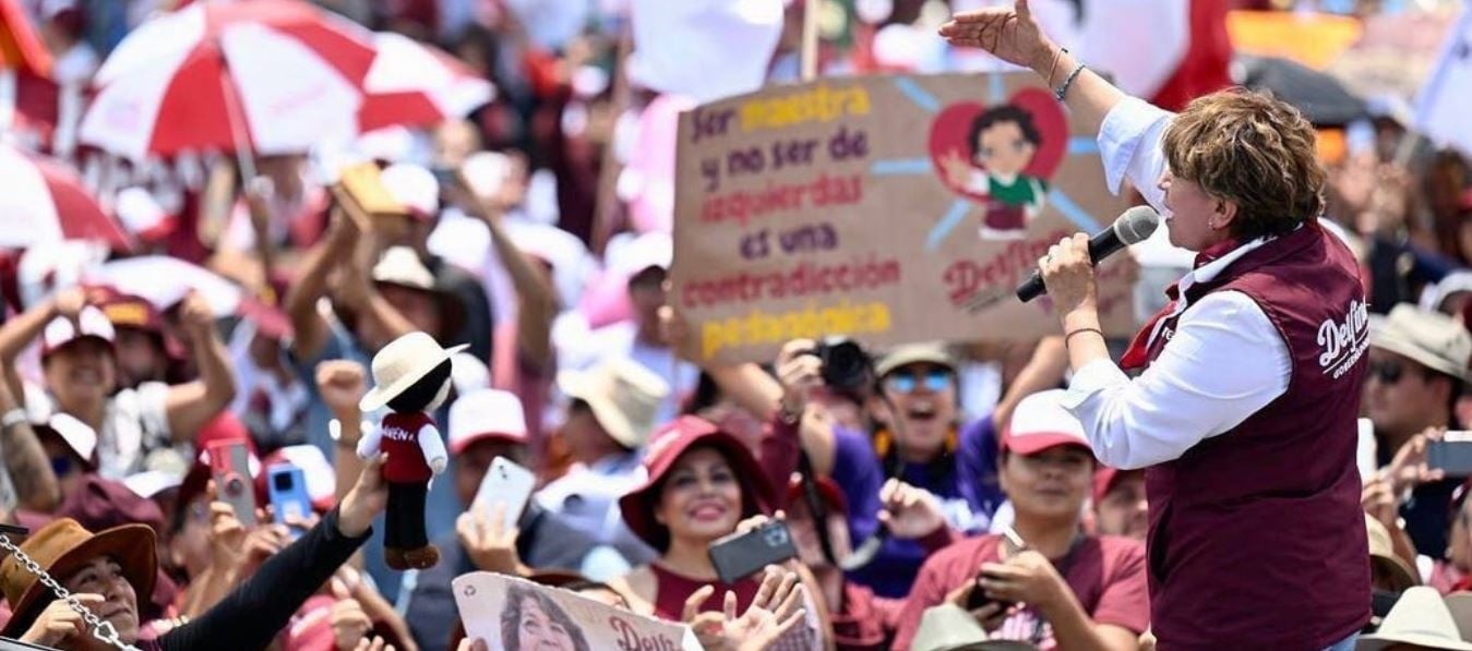 Toluca dio más votos a Delfina Gómez que a Alejandra del Moral