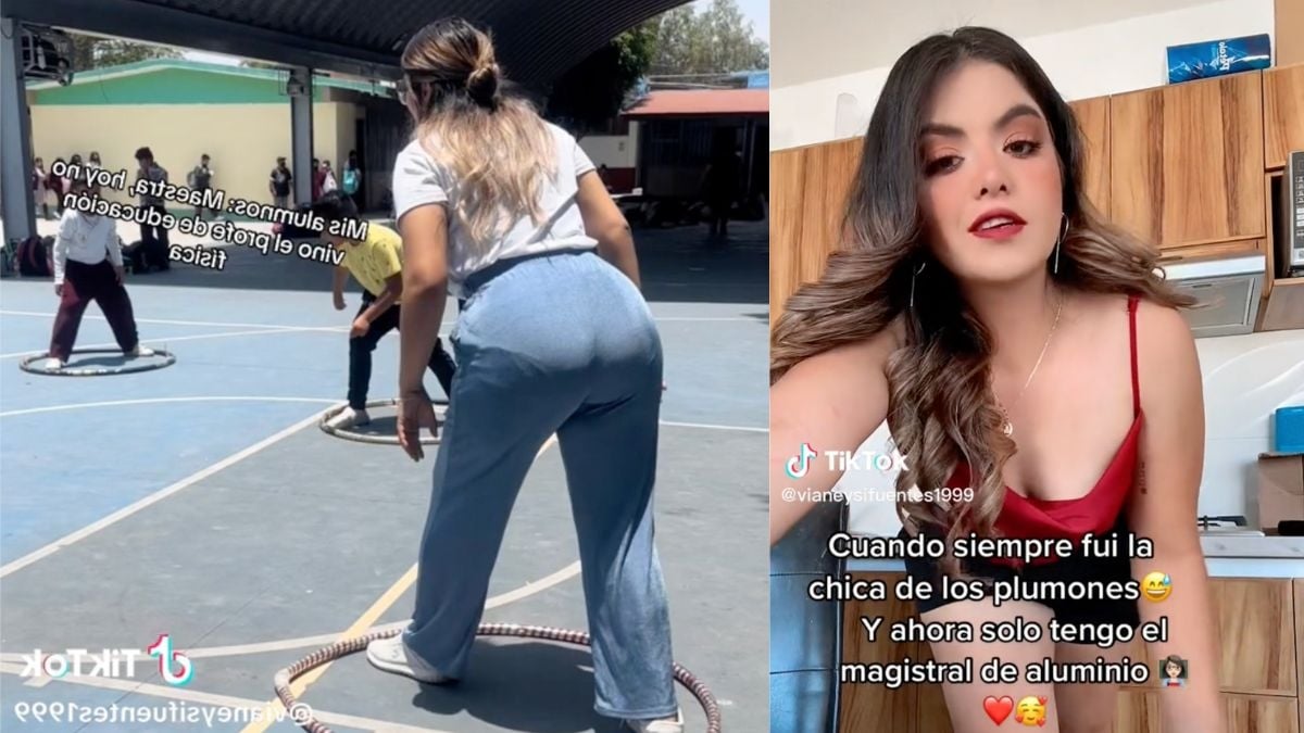 Maestra da clases de educación física por falta de profesor y hace feliz a sus alumnos