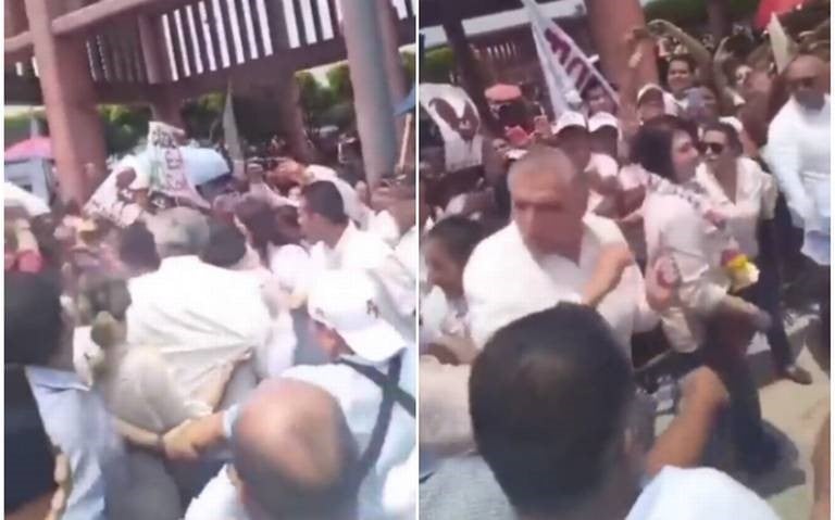 Captan a Adán Augusto López dando codazo a diputada durante mitin en Tabasco