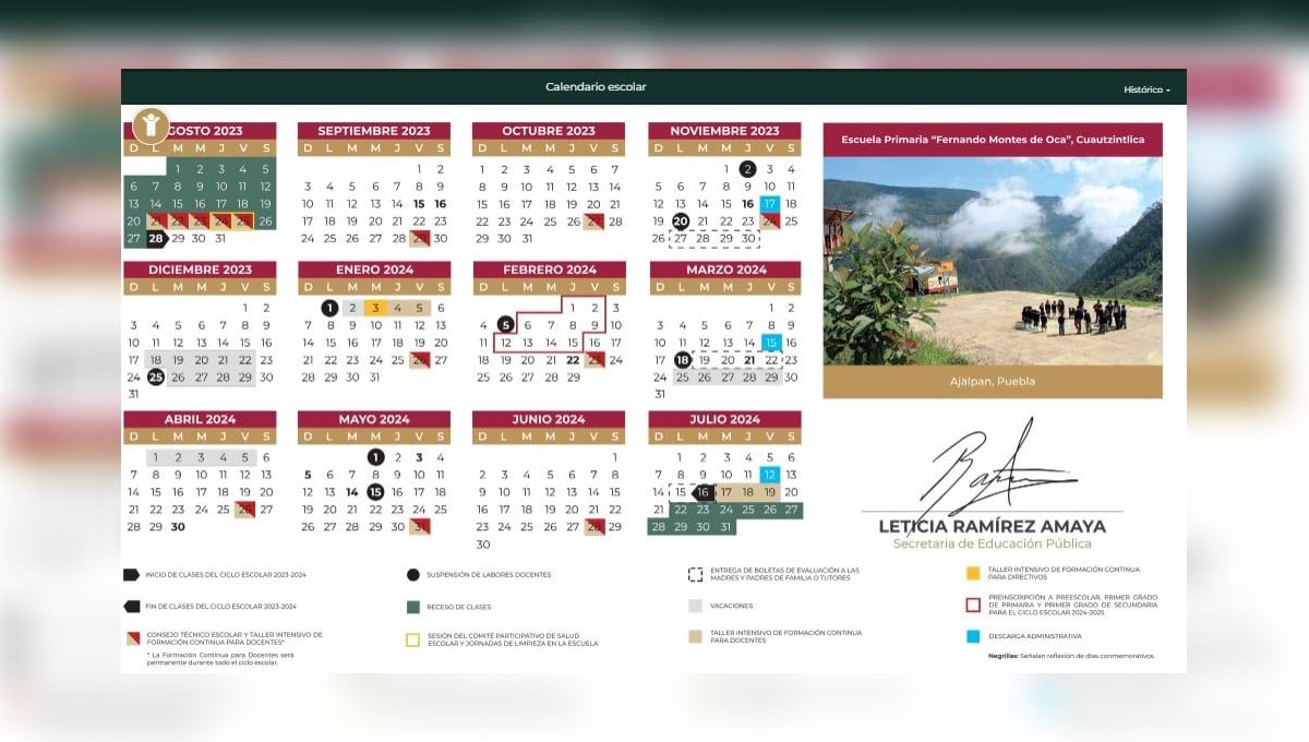 Calendario SEP 2023-2024: ¿Cómo descargarlo y guardarlo en tu celular?