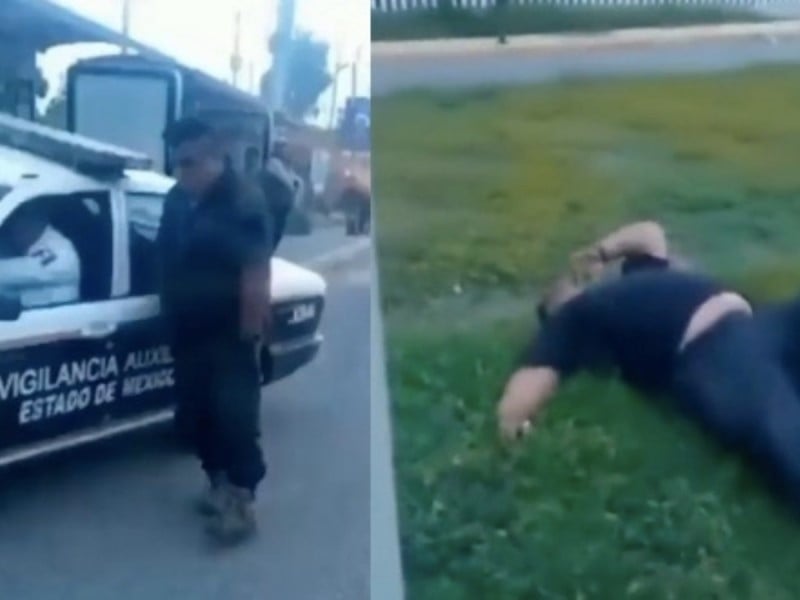 Exhiben a policía del Edomex en estado de ebriedad: ¡Vaya ejemplo!