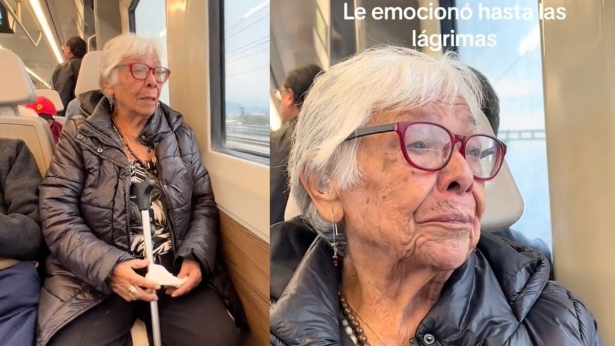 VIDEO: Abuelita llora por subirse al Tren Interurbano, 50 años después del último tren