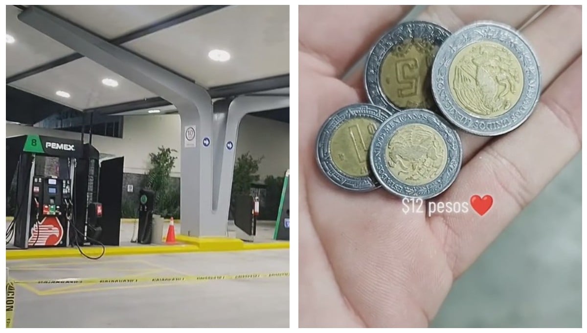 Despachador de una gasolinera muestra cuánto gana de propinas en un día