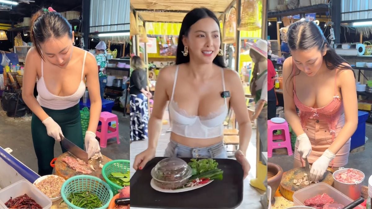 Taquera de Tailandia causa sensación en Instagram y Tik Tok por su forma de cocinar