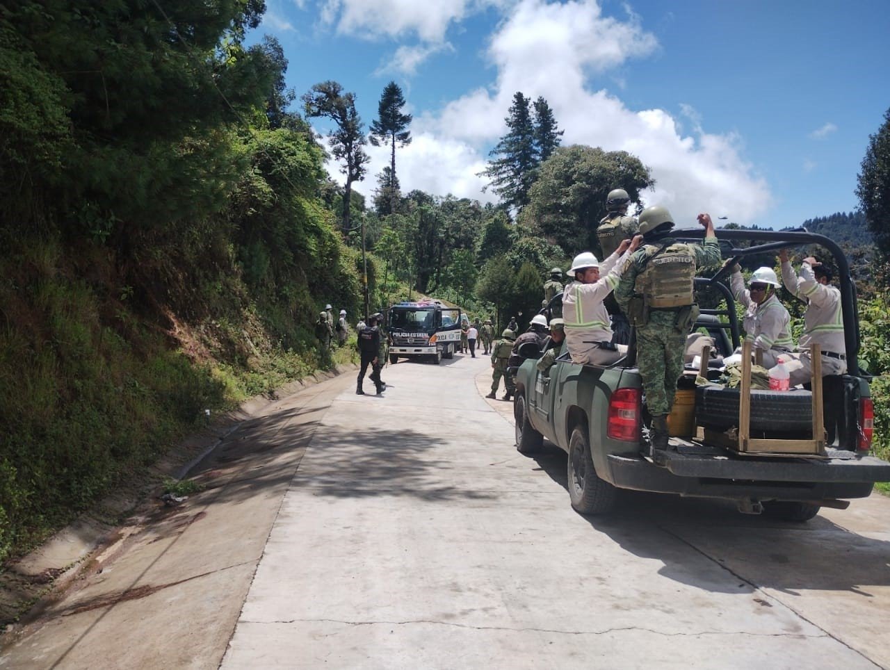 CFE y Fuerzas de seguridad restablecen suministro de energía eléctrica en Chiapas